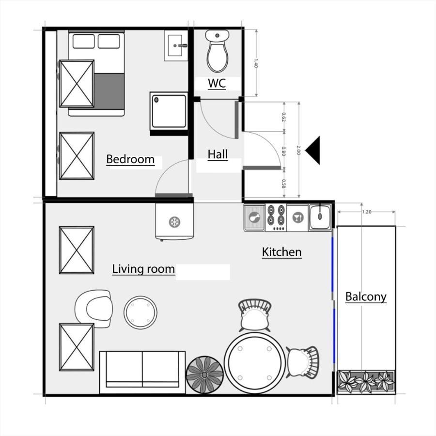 Bright And Homely 1 Bedroom Rooftop In The Marais In Parijs